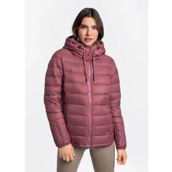 (XS) $170 Lolë La Emeline Jacket Maroon‎ Down Puffer